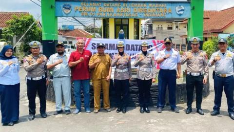 Kegiatan Supervisi Polda Jabar terkait Pencanangan Kampung Tertib Lalu Lintas, Kelurahan Parakannyasag